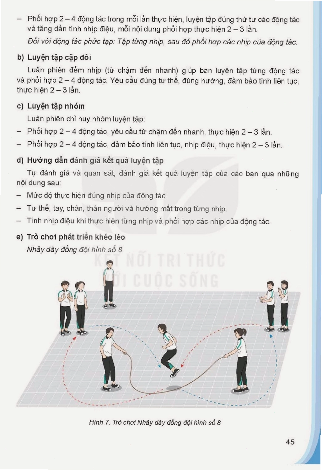 Học sinh vui vẻ tham gia lớp học thể dục