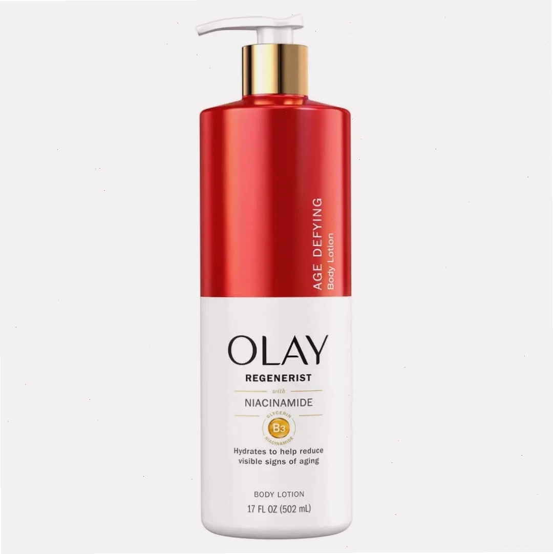 Hộp sản phẩm Olay Age Defying & Hydrating Niacinamide Hand/Body Lotion