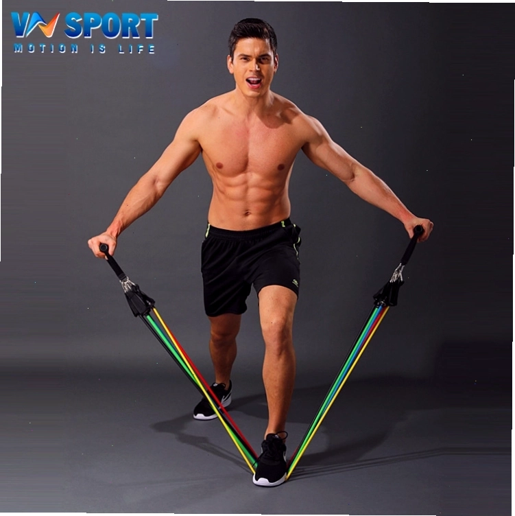 Hướng dẫn bài tập với dây ngũ sắc gym