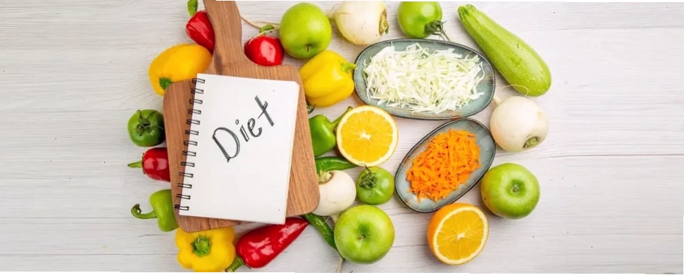 Illustrative image of a diet plan to lose weight
