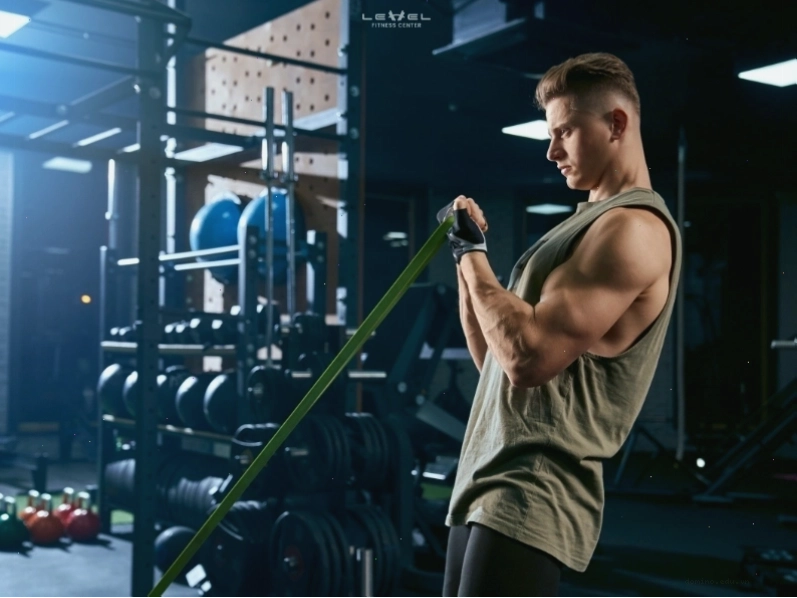 Incline Chest Press với dây kháng lực tập trung vào cơ ngực trên