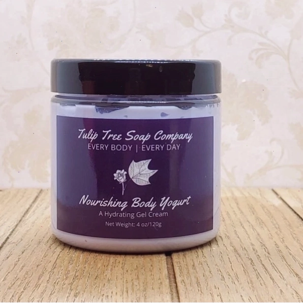 jar of blueberry body yogurt - Sản phẩm dưỡng ẩm da từ Tulip Tree Soap Company