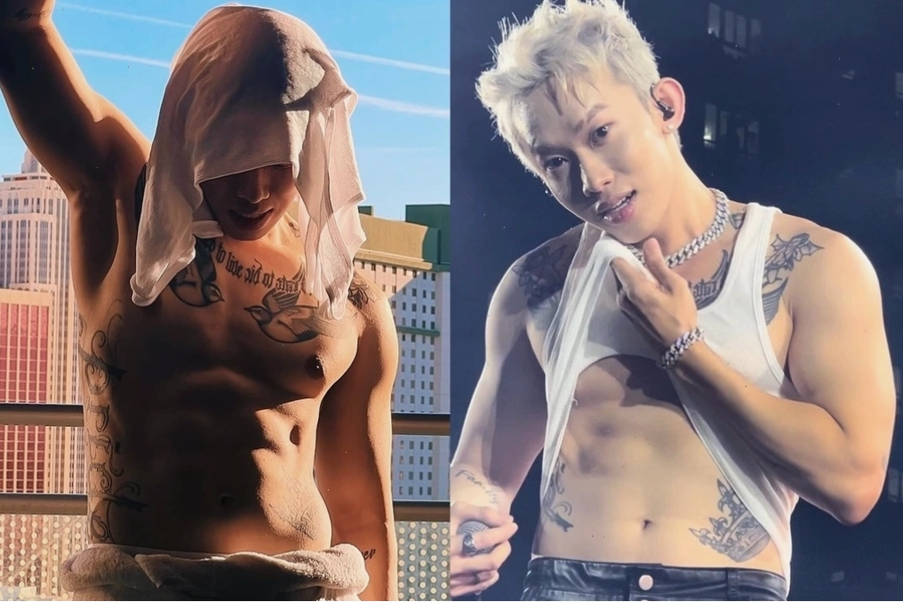Kay Trần khoe body 6 múi săn chắc với cơ bụng rõ nét