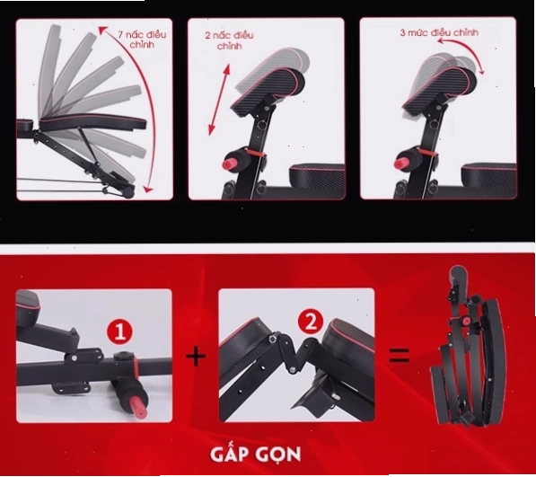 Khả năng linh hoạt của ghế tập gym đa năng PT5062