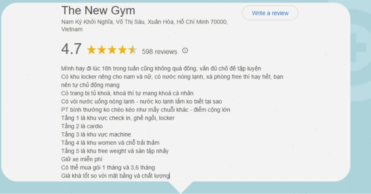 Không gian phòng tập gym hiện đại tại TP.HCM với đầy đủ thiết bị