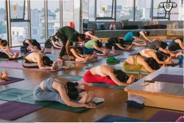 Không gian phòng tập Yoga tại Starfit Fitness & Yoga Center Thủ Đức