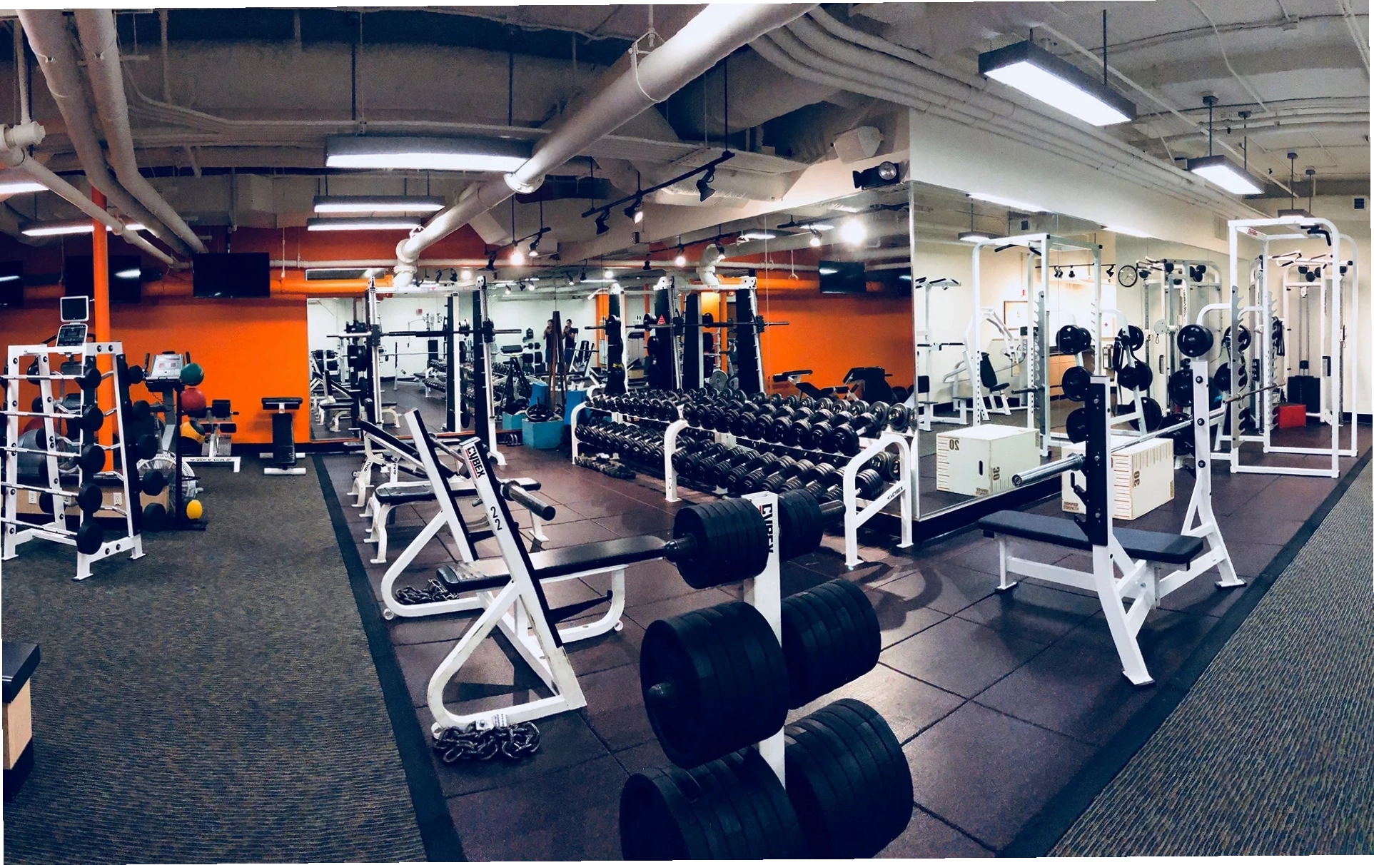 Không gian sang trọng bên trong một phòng gym cao cấp