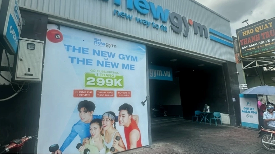 Không gian tập luyện hiện đại tại The New Gym Hậu Giang