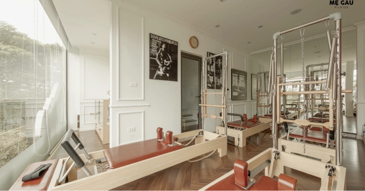 Không gian tập luyện tại Mẹ Gấu Pilates