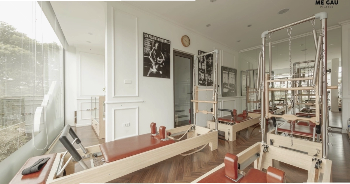Không gian tập luyện tại Mẹ Gấu Pilates