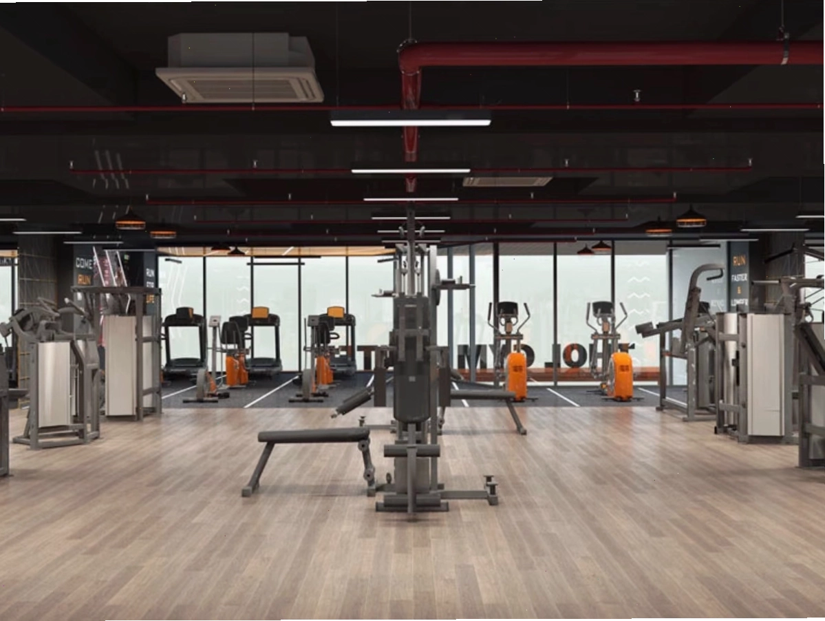 Không gian tập luyện tại Megafit Fitness & Yoga Quận 9