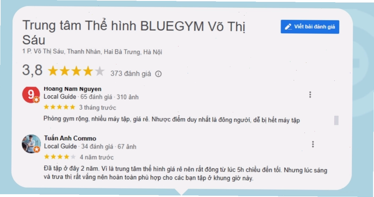 Khu vực phòng Gym tại Blue Sky Gym 71 Nguyễn Chí Thanh với đầy đủ thiết bị Impulse và Hoist