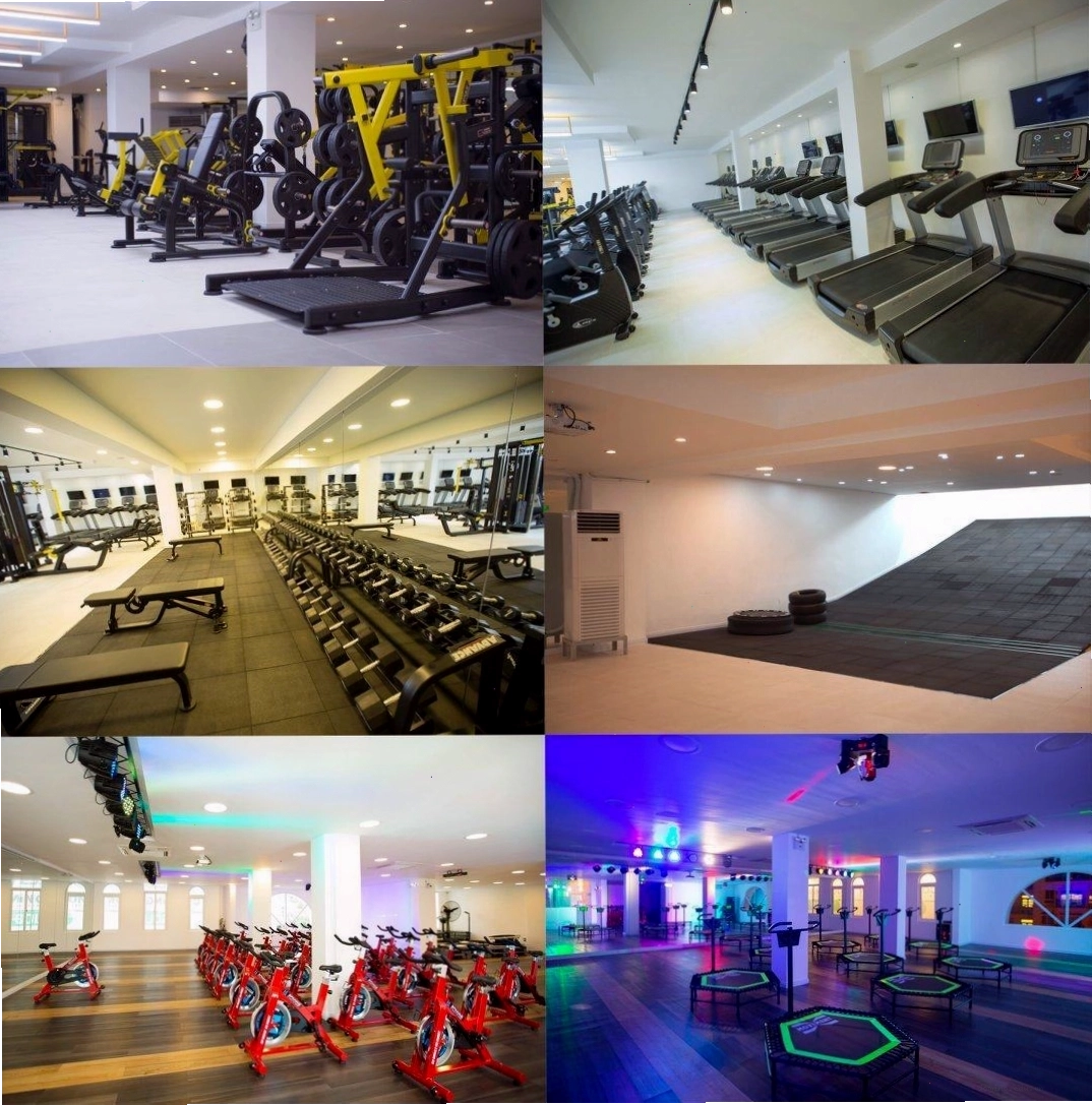Khu vực tạ tự do tại Bùi Xuân Trường Gym & Fitness