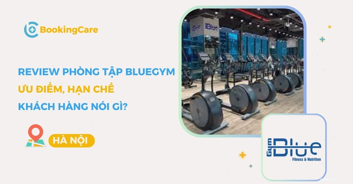 Khu vực tập tạ với đa dạng tạ đơn và tạ đĩa tại Blue Sky Gym