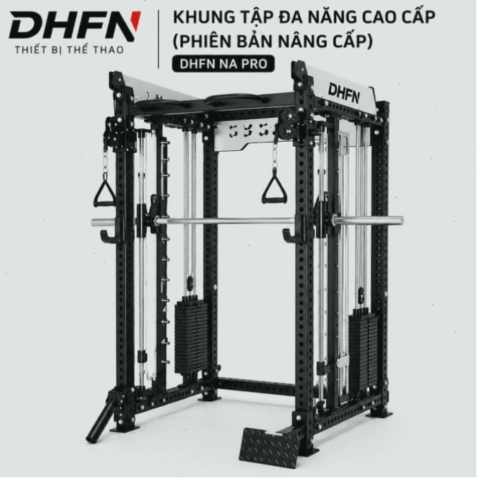 Khung tập đa năng DHFN NA PRO – Giải pháp tập luyện toàn diện cho phòng Gym và Home Gym