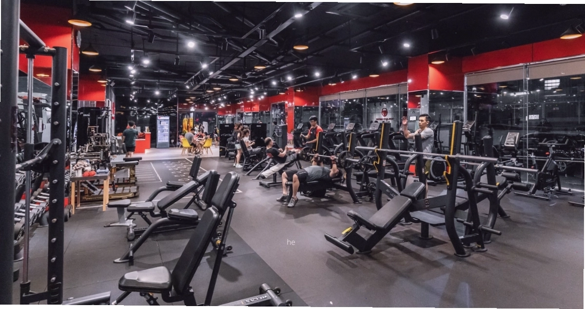 KOI Fitness & Wellness với không gian tập luyện tràn ngập ánh sáng
