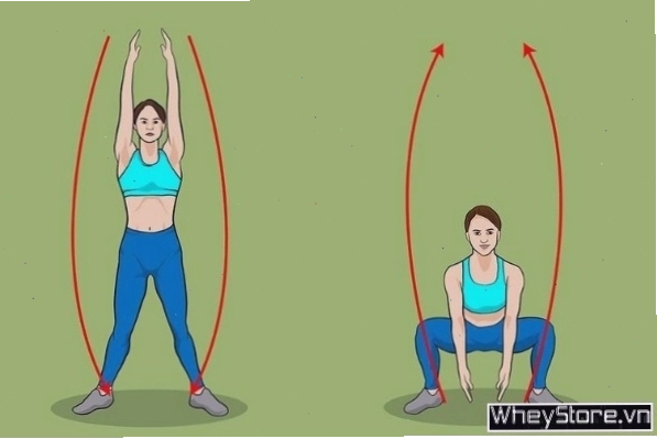 Lateral Lunge With Reach khởi động kép