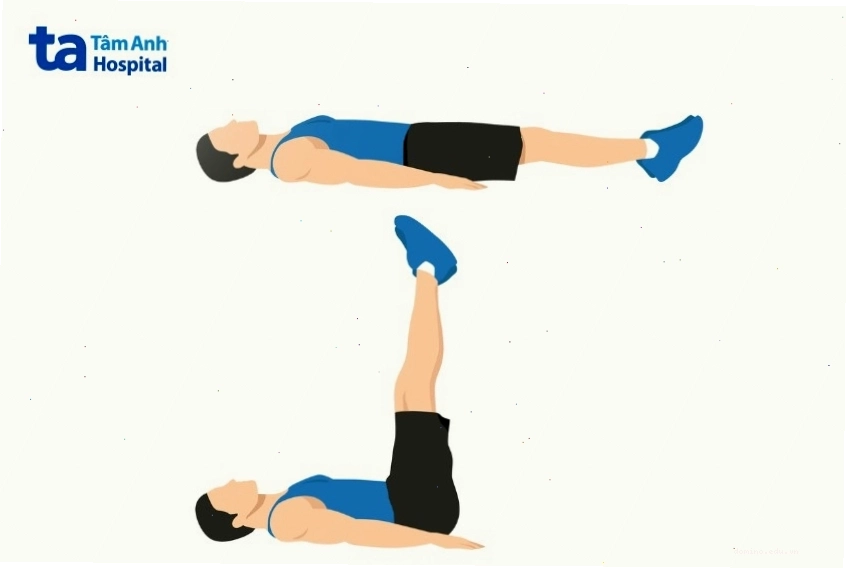 Lying leg raise tác động hiệu quả vào bụng dưới