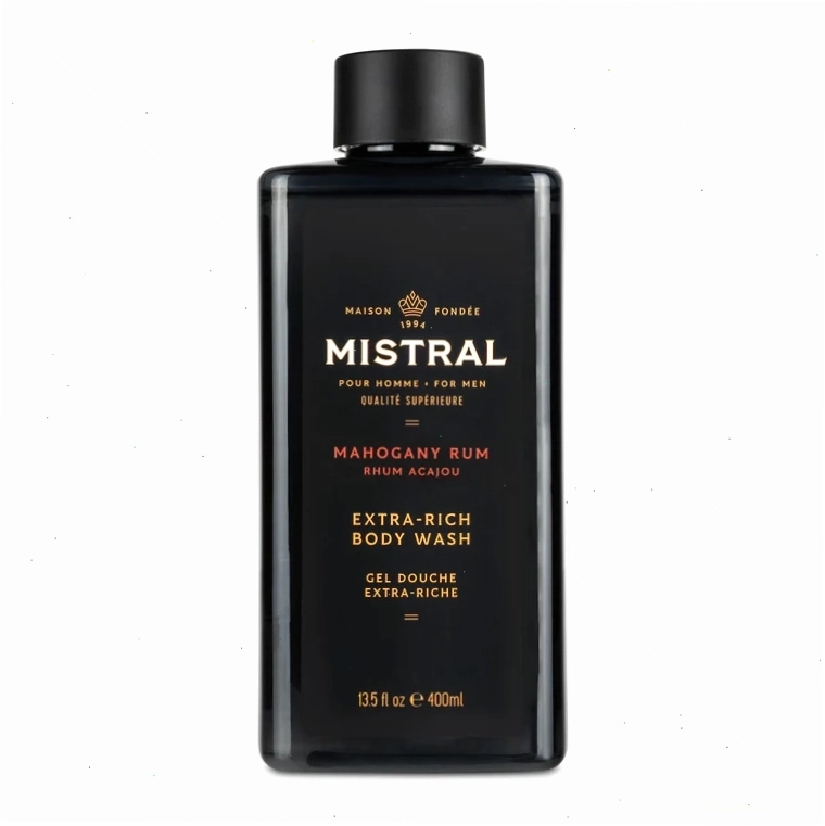 Mahogany Rum Body Wash với hương rượu rum và gỗ gụ