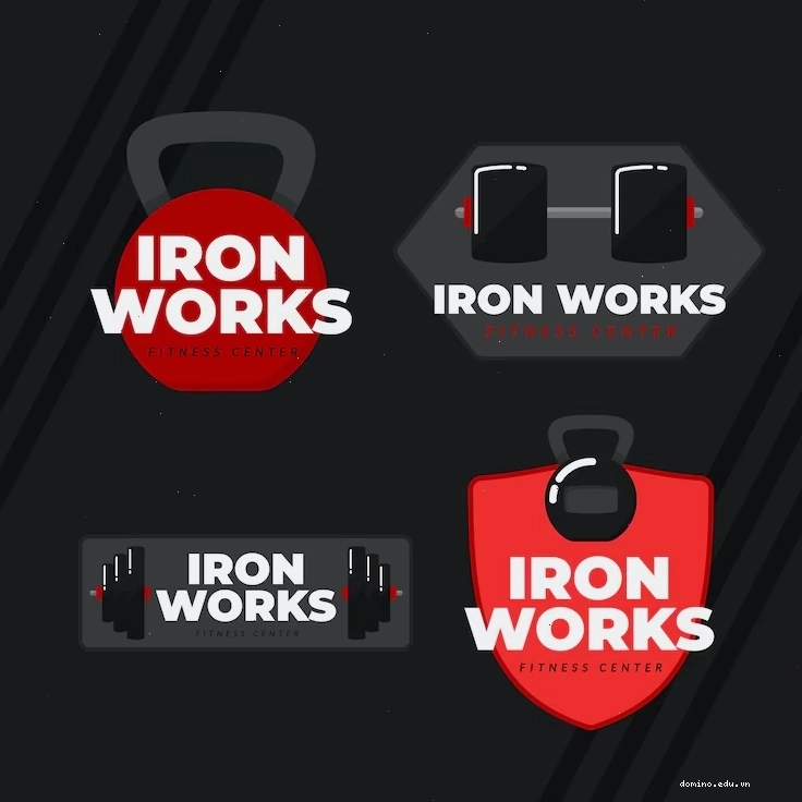 Mẫu thiết kế template logo gym hiện đại