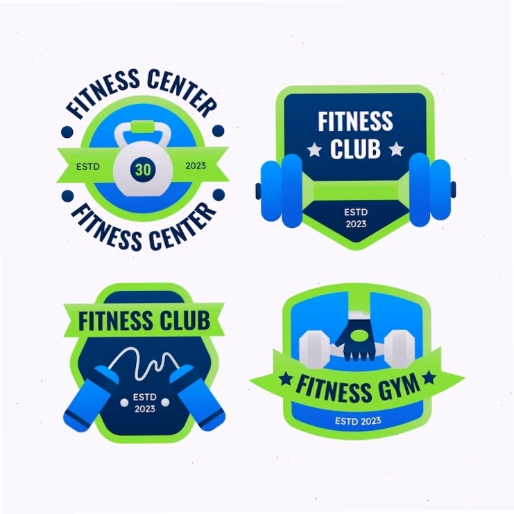 Mẫu thiết kế template logo gym hiện đại