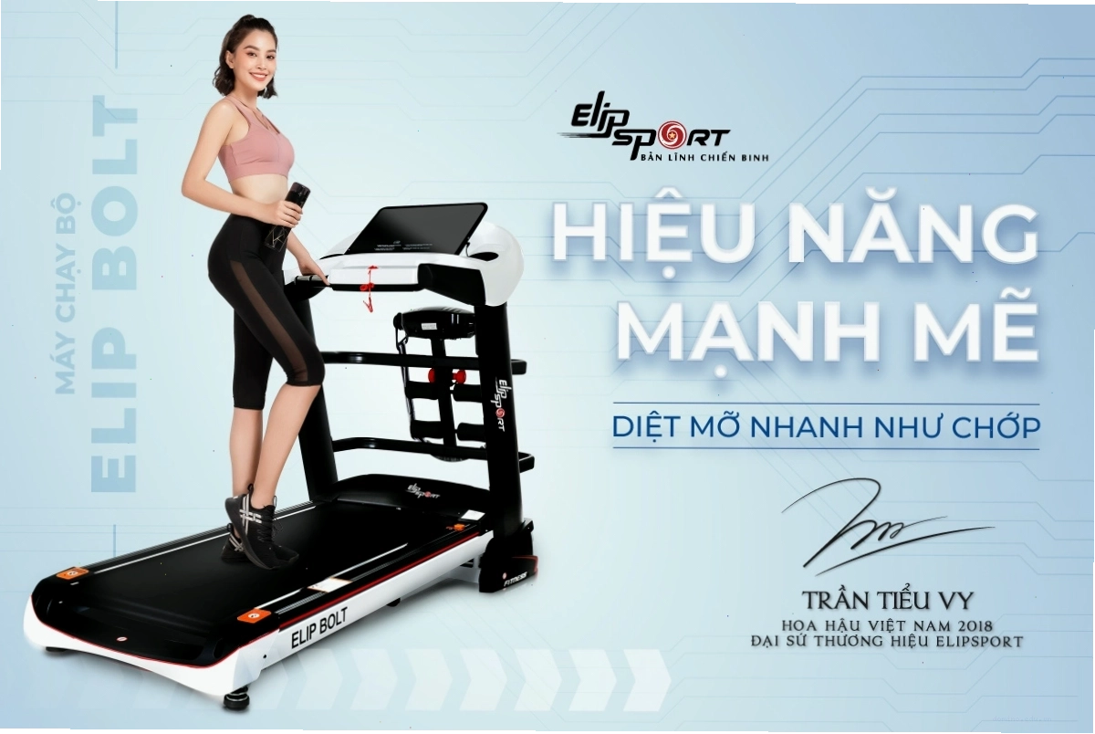 Máy chạy bộ là thiết bị luyện tập hiệu quả tại nhà