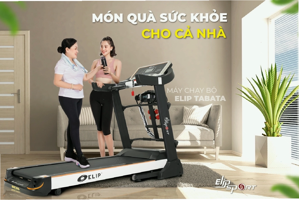Máy tập chạy bộ tại nhà hiện đại