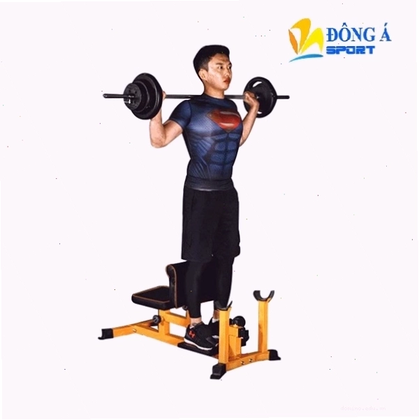 Máy tập đa năng Grand Squat màu vàng đen, nhỏ gọn cho gia đình