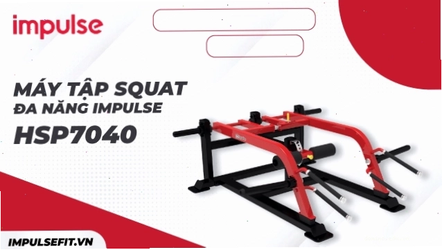 Máy tập Squat đa năng Impulse HSP7040 chuyên dụng cho phòng gym