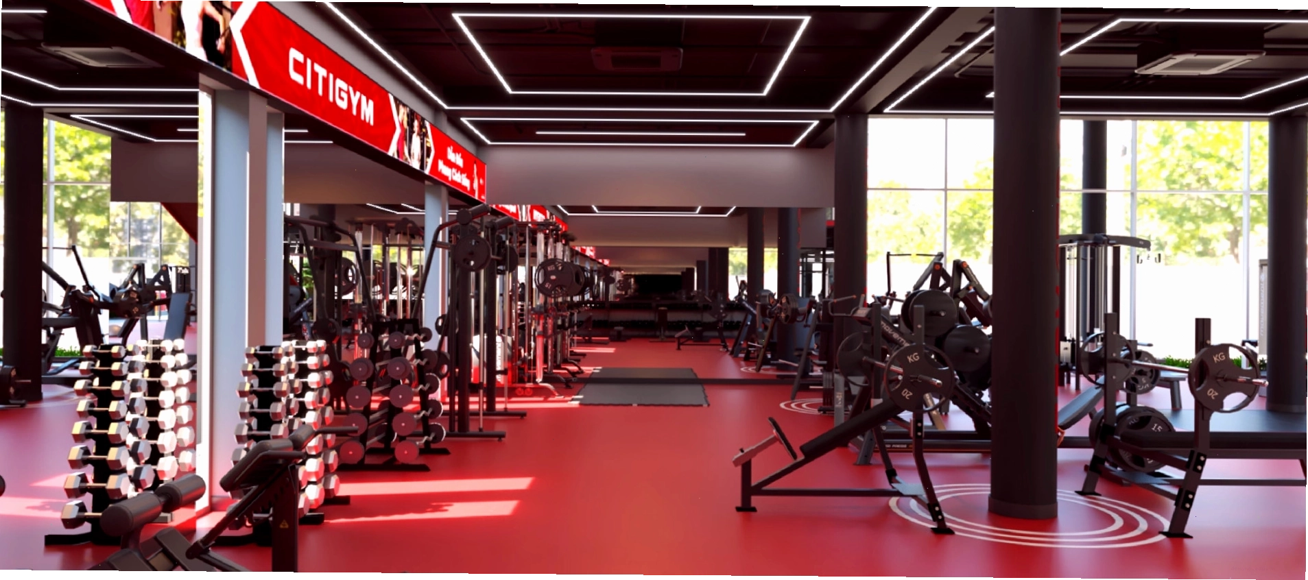 Máy tập Technogym hiện đại tại Citigym Trường Chinh