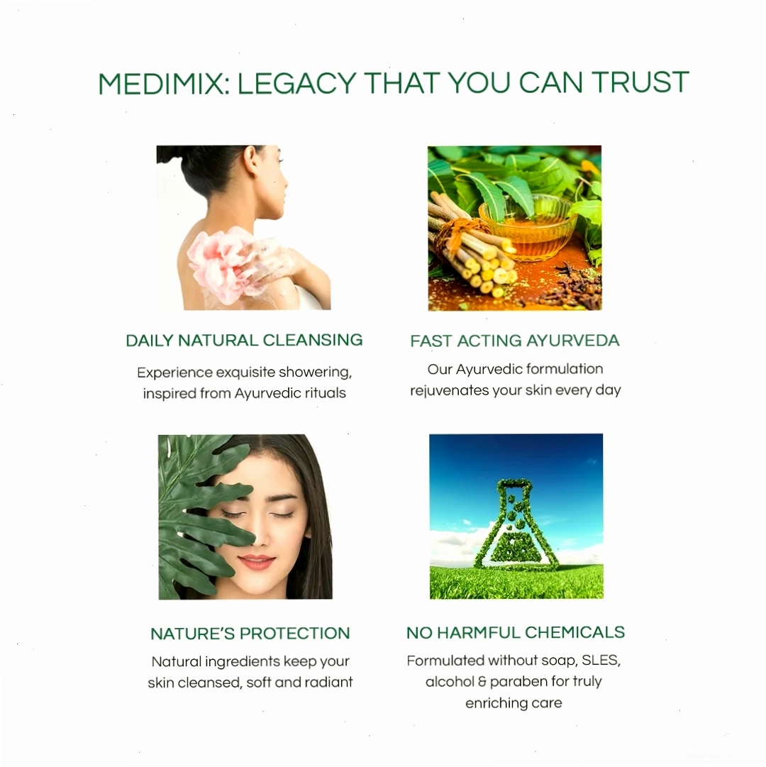 Medimix 18 Herbs Body Wash với công thức 18 thảo mộc