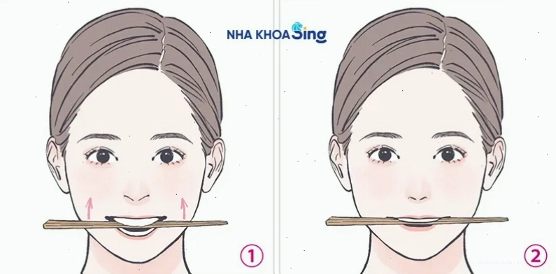 Minh họa bài tập cười ngậm đũa để có nụ cười đẹp