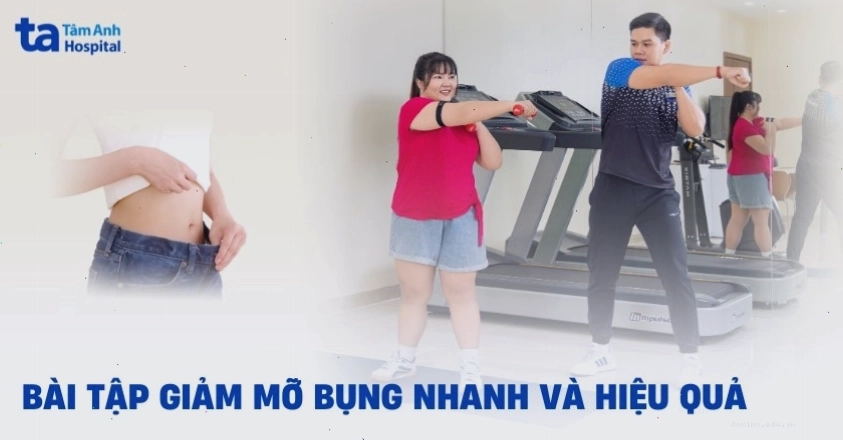 Minh họa bài tập giảm mỡ bụng hiệu quả