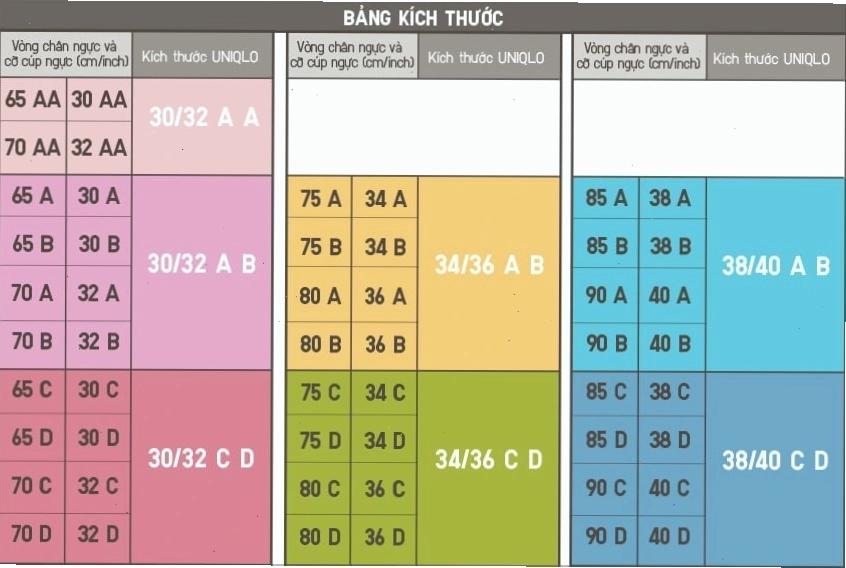 Minh họa cách điều chỉnh áo ngực khi cúp áo không vừa