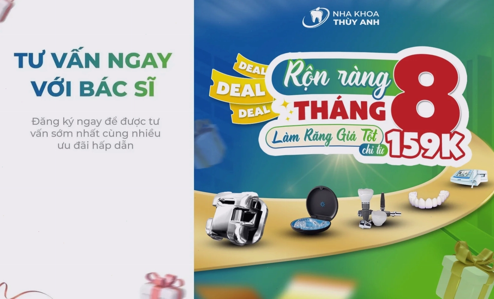 Minh họa hàm duy trì trong suốt ôm sát răng