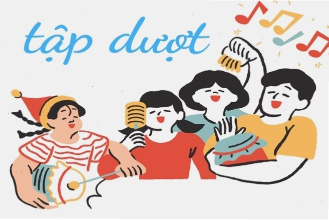 Minh họa sự nhầm lẫn giữa tập dượt và tập dợt