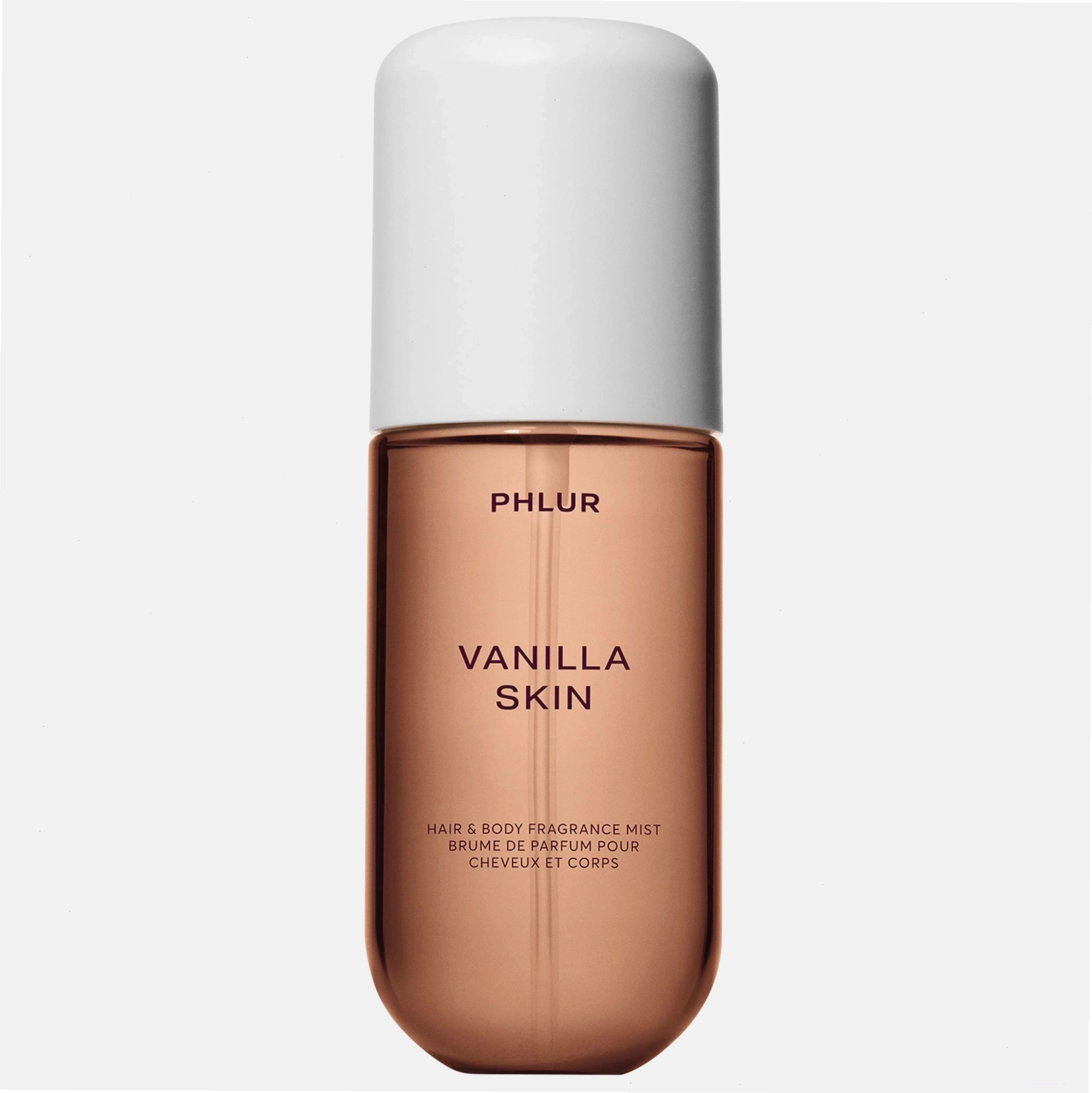 Một chai Vanilla Body Mist với thiết kế đơn giản