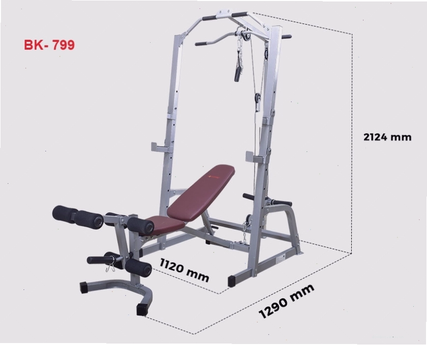 Một góc trưng bày máy tập đa năng Kingsport tại showroom
