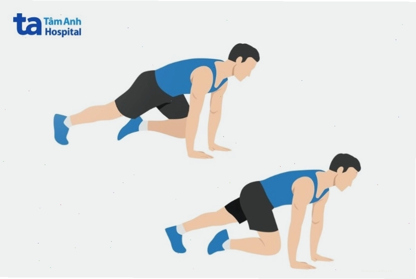Mountain climber giúp săn chắc cơ bụng hiệu quả