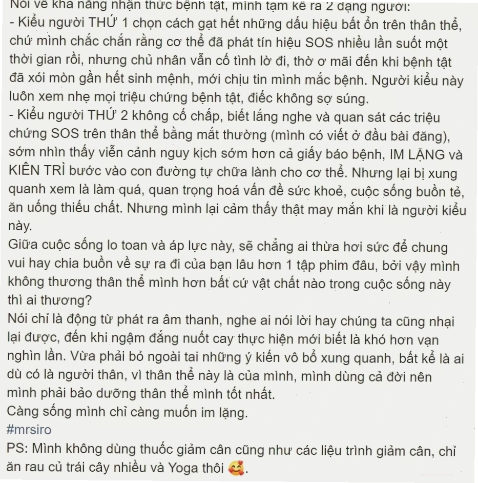 Mr. Siro tập luyện thể thao