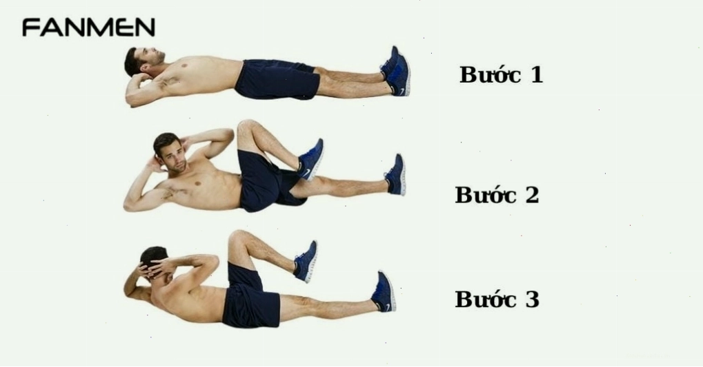 Nam giới thực hiện bài tập Bicycle Crunches