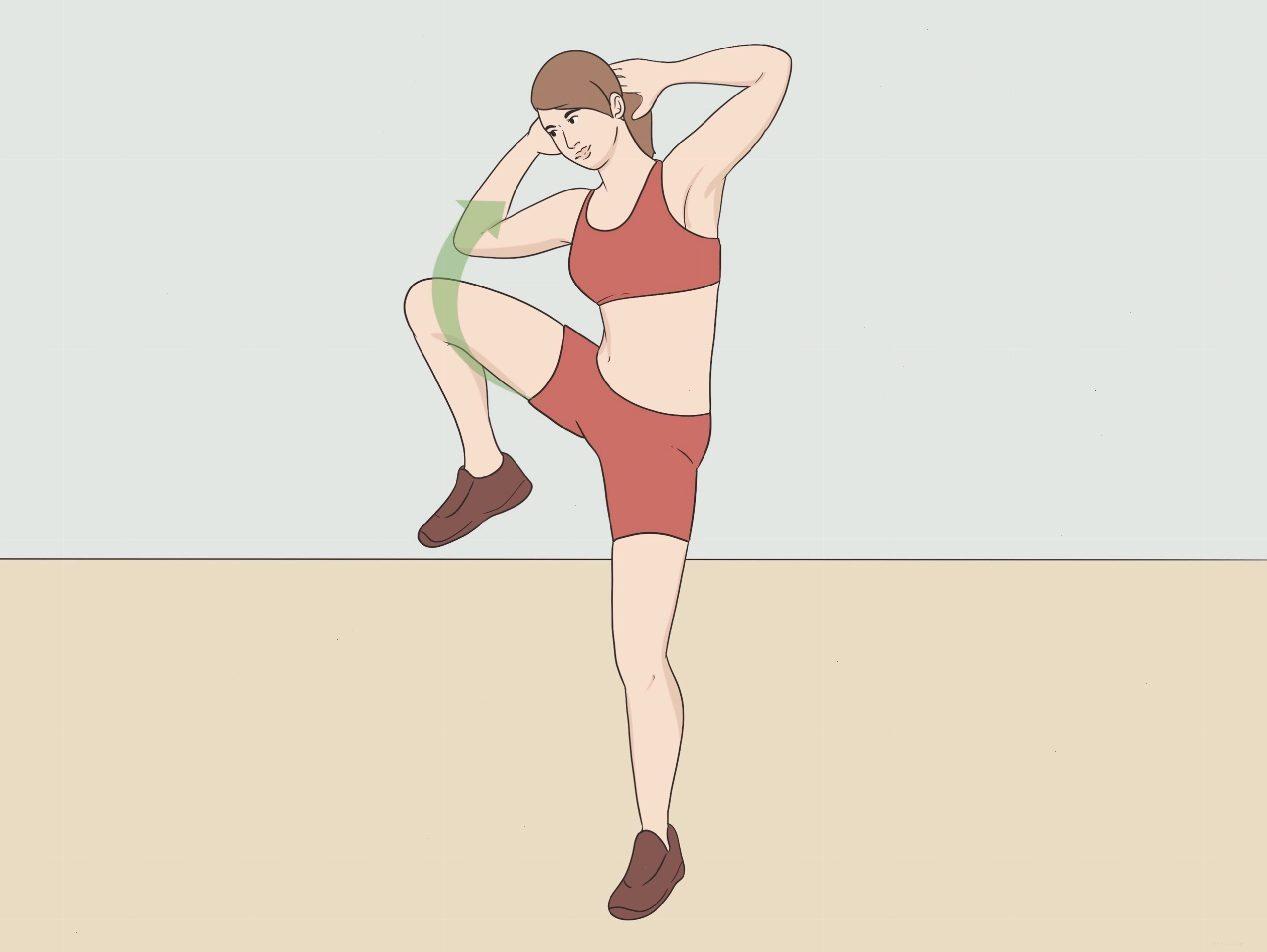 Nâng cao đầu gối giúp tăng cường cơ bụng và đốt cháy calo