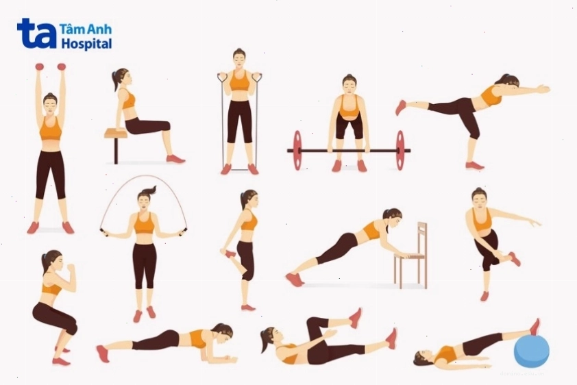 Nên phối hợp nhiều bài tập giảm mỡ để đạt hiệu quả tốt nhất