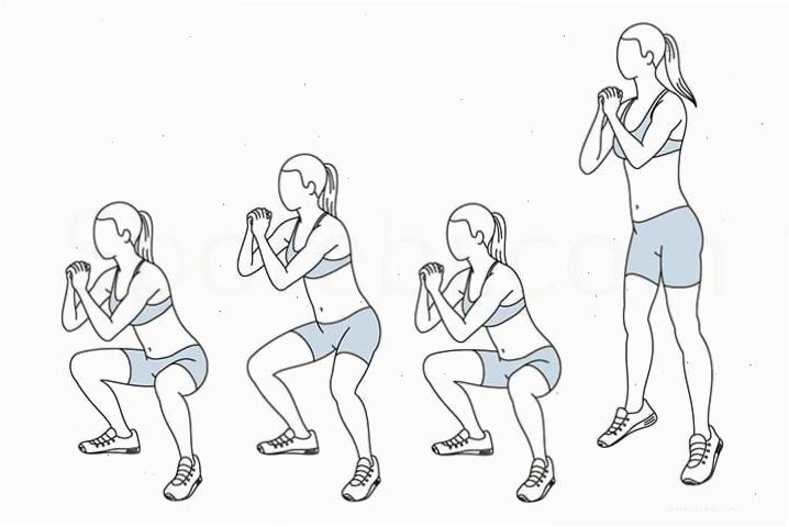 Ngồi xổm bật nhảy giúp giảm mỡ vòng 2 hiệu quả