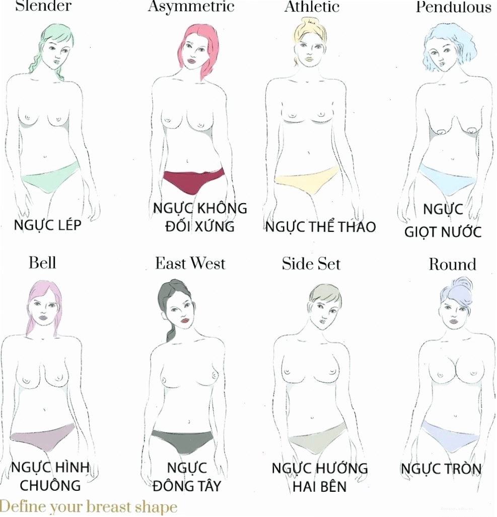 Ngực giọt nước với phần dưới đầy đặn hơn