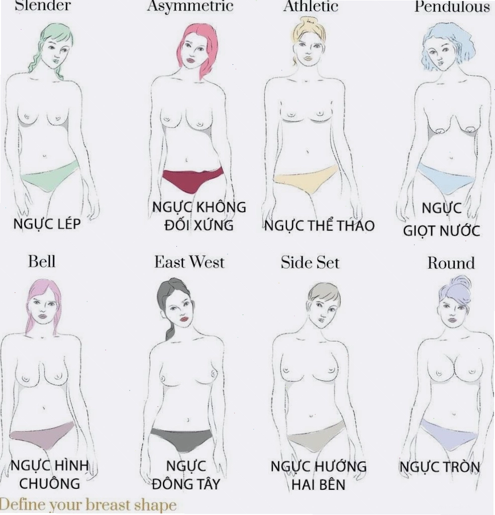 Ngực hình chuông với phần dưới lớn hơn