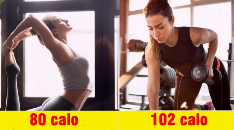 Người đàn ông tập luyện gym với tạ
