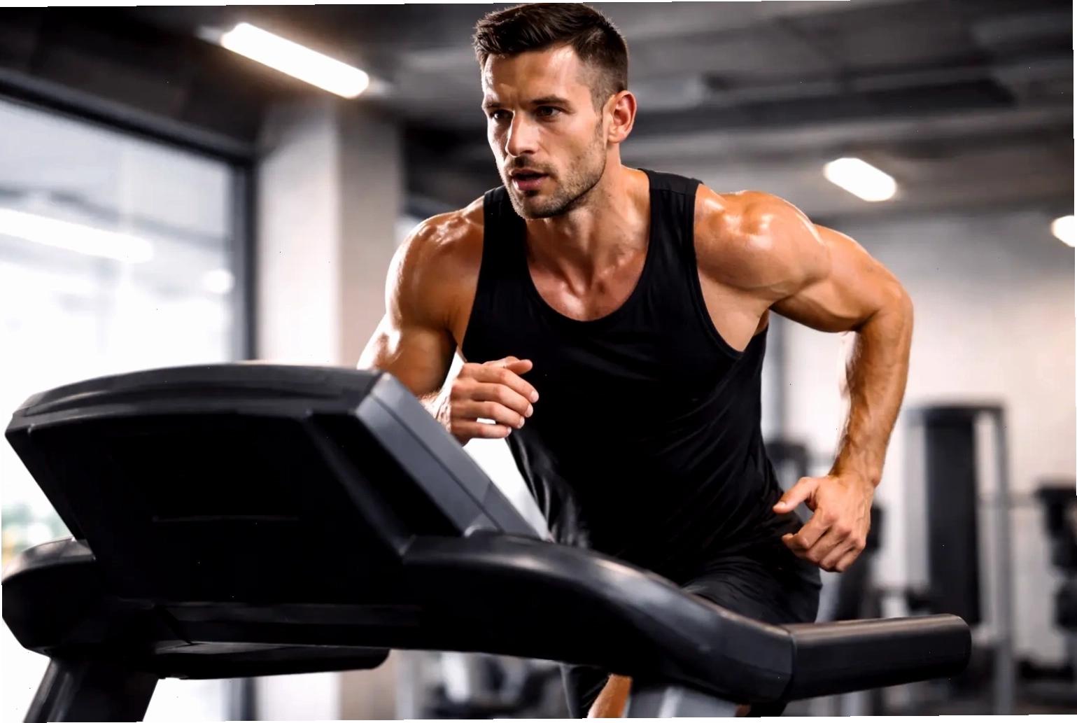  Người đàn ông tập luyện thể dục
