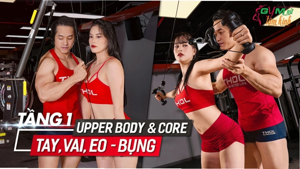 Người đàn ông thực hiện bài tập Barbell Bench Press để tăng sức mạnh thân trên