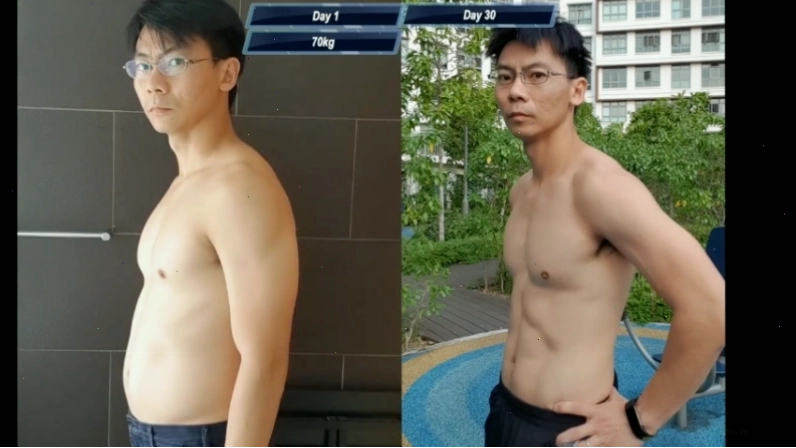Người đàn ông trung niên tập luyện giống Saitama và đạt kết quả 6 múi